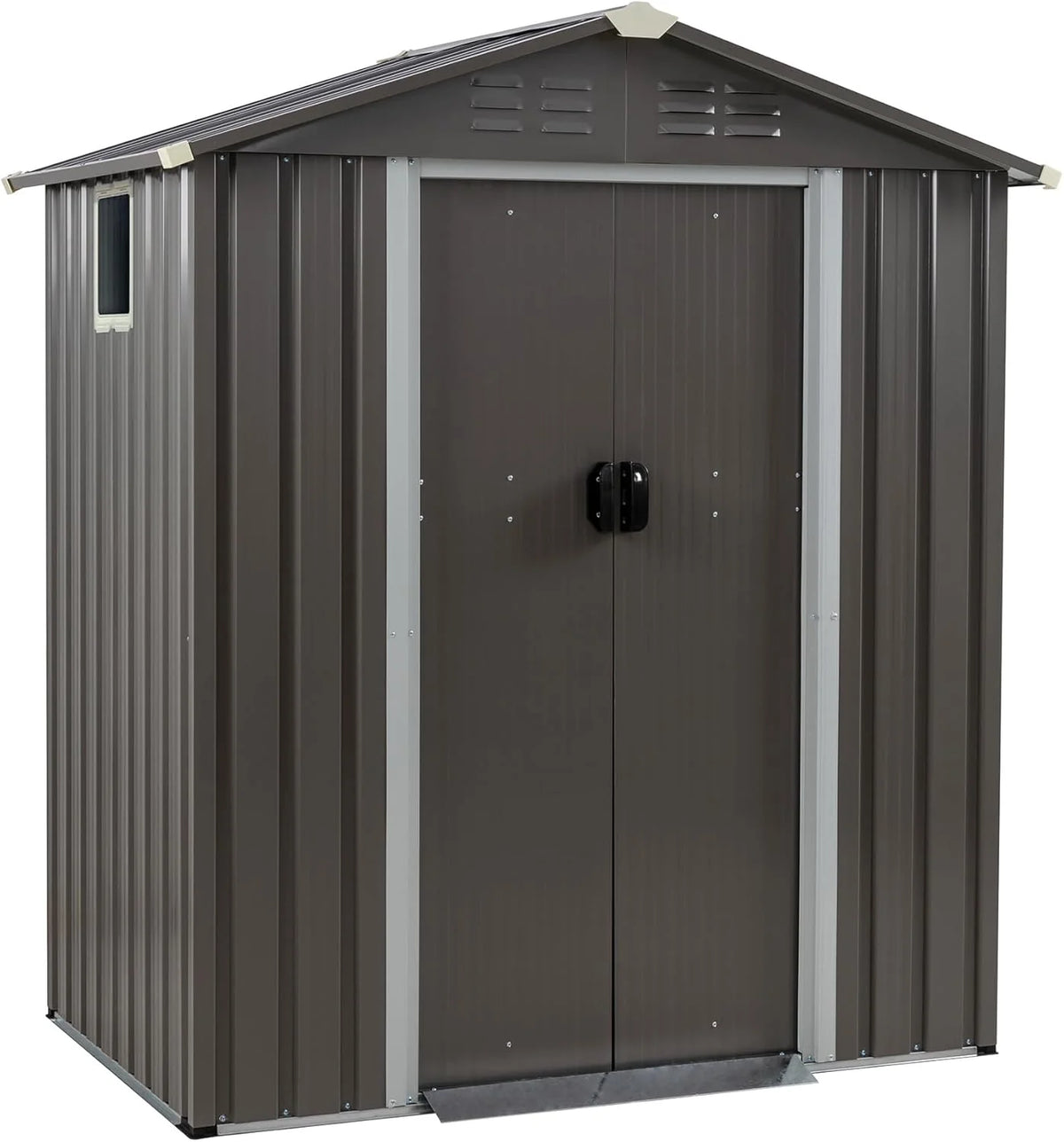JYQAQA 6x4 FT Outdoor Garden Storage Shed,Waterproof Metal Garden Sheds