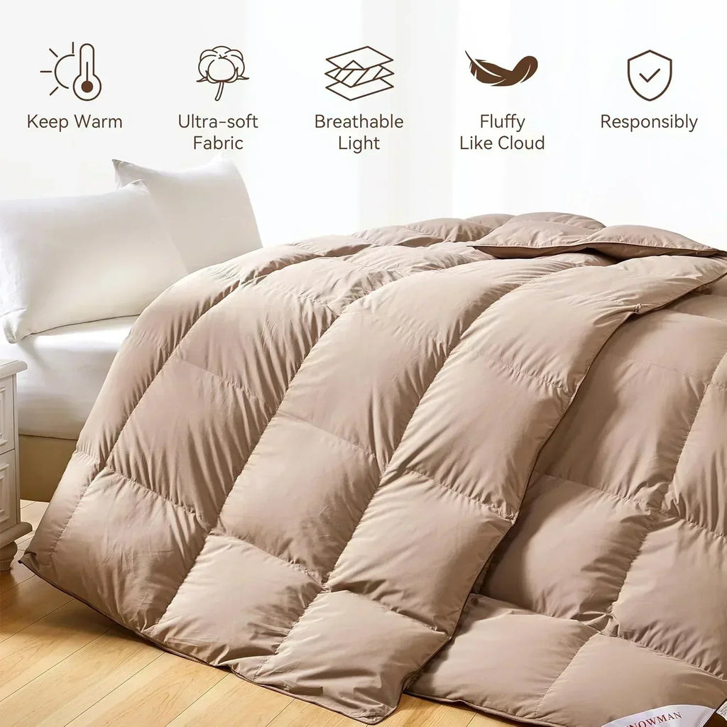 Premium Down Comforter 3D Baffle Box Design