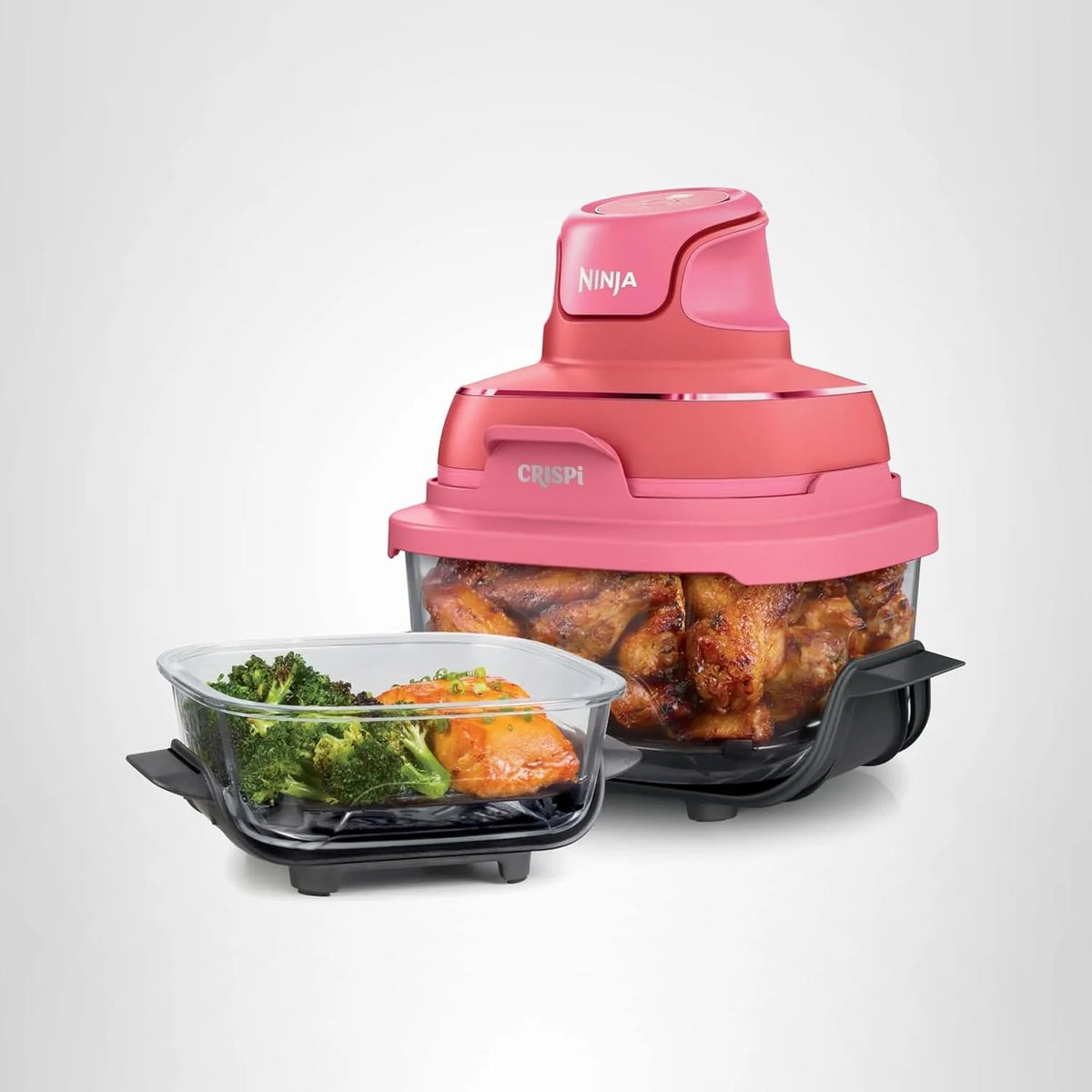 Ninja Crispi 4-in-1 Glass Air Fryer 4QT Glass Containers Microwave,Freezer,Dishwasher Safe